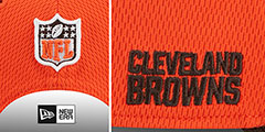 Browns DASHMARK SIDELINE SNAPBACK Orange-Brown Hat by New Era - 4th View