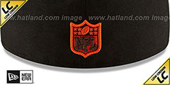 Browns LOW-CROWN ALT 2020 NFL VIRTUAL DRAFT Black Fitted Hat by New Era - 4th View