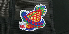 Buccaneers 1998 PB MESH-BACK SIDE-PATCH Black-Black Fitted Hat by New Era - 4th View