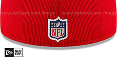 Buccaneers 2021 NFL SIDELINE HOME Red Fitted Hat by New Era - 4th View