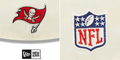 Buccaneers 2022 NFL SIDELINE Cream-Red Fitted Hat by New Era - 4th View