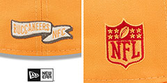 Buccaneers 2022 NFL THROWBACK SIDELINE Orange Fitted Hat by New Era - 4th View