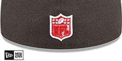 Buccaneers 2T COLOR PACK Charcoal-Red Fitted Hat by New Era - 4th View