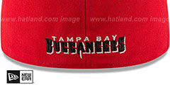 Buccaneers NFL TEAM-BASIC Red Fitted Hat by New Era - 4th View