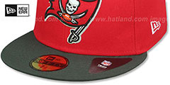 Buccaneers NFL TEAM-BASIC Red-Grey Fitted Hat by New Era - 4th View