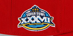 Buccaneers SUPER BOWL XXXVII SIDE-PATCH SNAPBACK Hat by New Era - 4th View