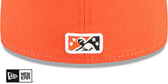 Bisons THEME NIGHT White-Orange Fitted Hat by New Era - 4th View