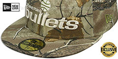 Bullets NBA TEAM-BASIC Realtree Camo Fitted Hat by New Era - 4th View