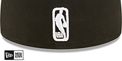 Bulls 2022 NBA DOUBLE WHAMMY DRAFT Black-White Fitted Hat by New Era - 4th View