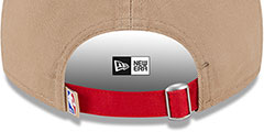 Bulls 2024 NBA DRAFT STRAPBACK Camel-Red Hat by New Era - 4th View