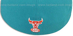 Bulls 2T FASHION Aqua-Orange Fitted Hat by New Era - 4th View