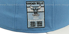 Bulls 6X BANNER SIDE-PATCH Sky-White Fitted Hat by New Era - 4th View