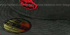 Bulls DIGIFLECT Black Fitted Hat by New Era - 4th View