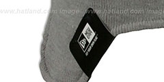 Bulls GREY STRIPETOP Knit Beanie Hat by New Era - 4th View