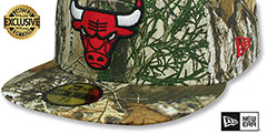 Bulls NBA TEAM-BASIC Realtree Camo Fitted Hat by New Era - 4th View