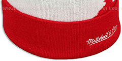 Bulls PAINTBRUSH BEANIE by Mitchell and Ness - 4th View