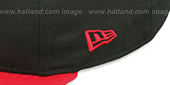 Bulls RALLYMARK SNAPBACK Black-Red Hat by New Era - 4th View