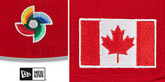 Canada 2023 WBC GAME Red Hat by New Era - 4th View