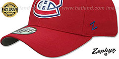 Canadiens SHOOTOUT Red Fitted Hat by Zephyr - 4th View