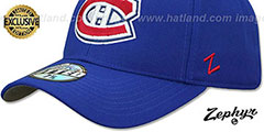 Canadiens SHOOTOUT Royal Fitted Hat by Zephyr - 4th View