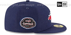 Capitals TEAM-SUPERB Navy Fitted Hat by New Era - 4th View