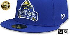 Capitanes NBA G-LEAGUE Royal Fitted Hat by New Era - 4th View