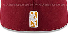 Cavaliers GRIPPING-VIZE Burgundy-Grey Fitted Hat by New Era - 4th View