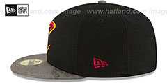 Cavaliers RUSTIC-VIZE Black-Grey Fitted Hat by New Era - 4th View