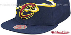 Cavaliers SWIFTER SNAPBACK Navy Hat by Mitchell and Ness - 4th View