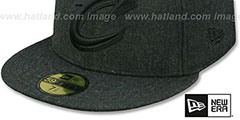 Cavaliers TOTAL TONE Heather Black Fitted Hat by New Era - 4th View