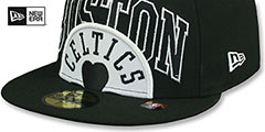 Celtics 2023 NBA TIP OFF Black-White Fitted Hat by New Era - 4th View