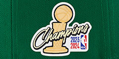 Celtics 2024 FINALS CHAMPIONS Green-Black Fitted Hat by New Era - 4th View