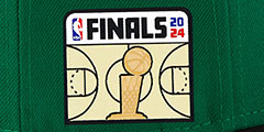 Celtics 2024 FINALS Green-Black Fitted Hat by New Era - 4th View