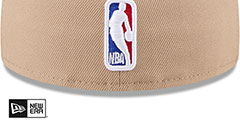 Celtics 2024 NBA DRAFT Camel-Green Fitted Hat by New Era - 4th View