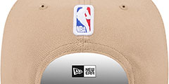 Celtics 2024 NBA DRAFT SNAPBACK Camel-Green Hat by New Era - 4th View