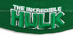 Celtics BIG WORD ACTION Green-White Fitted Hat by New Era - 4th View