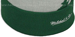 Celtics PAINTBRUSH BEANIE by Mitchell and Ness - 4th View