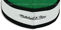 Celtics THE-BUTTON Knit Beanie Hat by Michell and Ness - 4th View