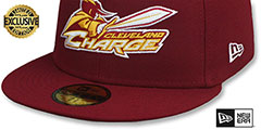 Charge NBA G-LEAGUE Burgundy Fitted Hat by New Era - 4th View