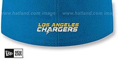 Chargers NFL TEAM-BASIC Blue Fitted Hat by New Era - 4th View