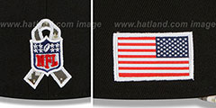 Chiefs 2021 SALUTE-TO-SERVICE Black-Desert Fitted Hat by New Era - 4th View