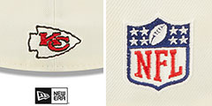 Chiefs 2022 NFL SIDELINE Cream-Red Fitted Hat by New Era - 4th View