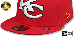 Chiefs NFL LIGATURE Red Fitted Hat by New Era - 4th View