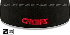 Chiefs NFL TEAM-BASIC Black Fitted Hat by New Era - 4th View