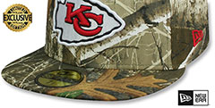 Chiefs NFL TEAM-BASIC Realtree Camo Fitted Hat by New Era - 4th View