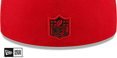 Chiefs TRIPLE THREAT IDENTITY Red Fitted Hat by New Era - 4th View