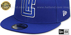 Clippers TEAM-BASIC SNAPBACK Royal-White Hat by New Era - 4th View