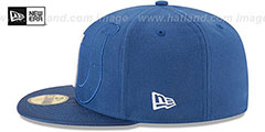 Colts STADIUM SHADOW Royal Fitted Hat by New Era - 4th View