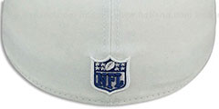 Colts SUPER BOWL V White-Royal Fitted Hat by New Era - 4th View