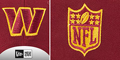 Commanders 2023 NFL DRAFT 940 SNAPBACK Burgundy Hat by New Era - 4th View